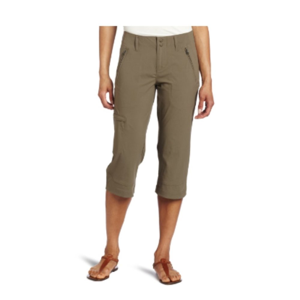 MERRELL WOMENS 8 BELRAY CAPRI NYLON UPF MOISTURE WICK HIKING PANTS